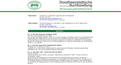 Desktop Screenshot of dorotheenstaedtische-buchhandlung.de